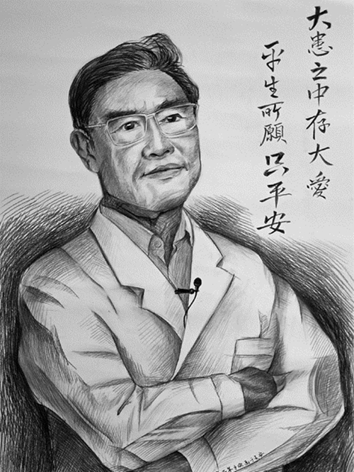 繪畫作品-手繪鐘南山-進出口事業(yè)部-卜欣.jpg