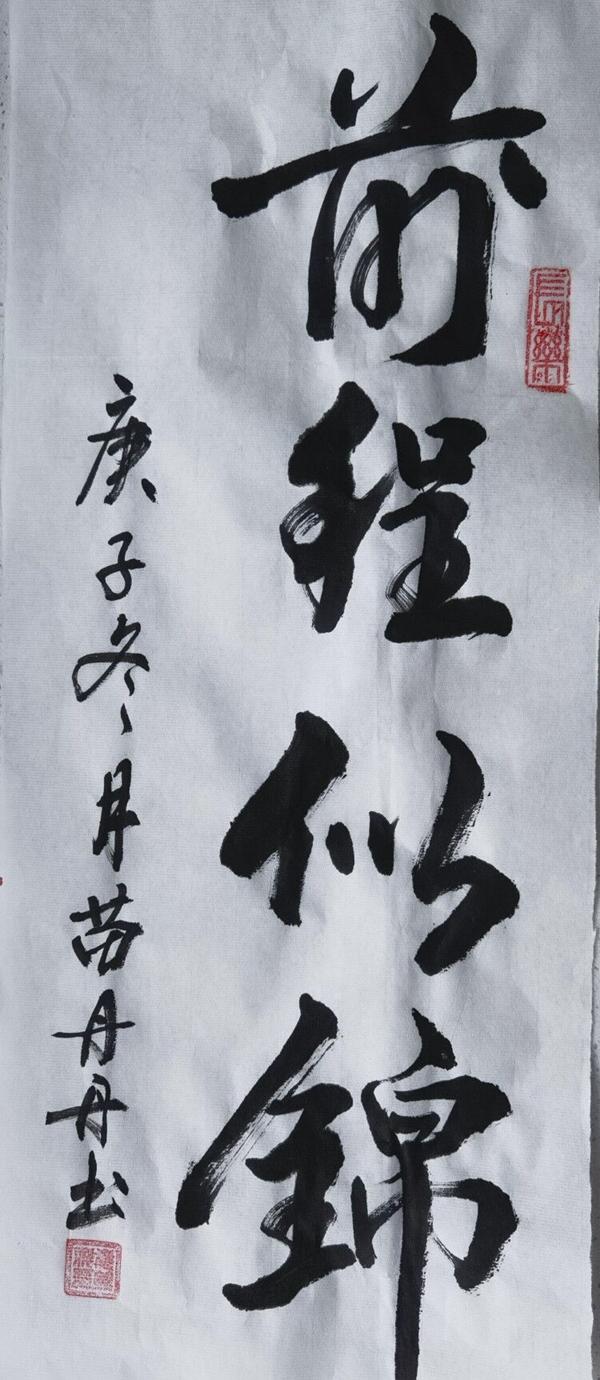 彬長分公司（書法類）：前程似錦  苗丹丹.jpg