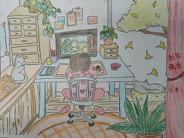 繪畫作品：你好，2022！作者：彬長分公司  高勇.jpg